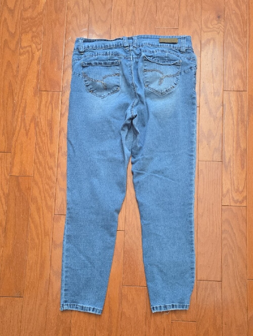 Royalty For Me Light Blue Ripped Skinny Jeans Size 12 - Picture 7 of 9